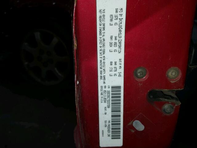 1B3ES56C73D237260 - 2003 DODGE NEON SXT RED photo 10