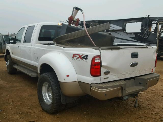 1FT8W3DT1CEC09147 - 2012 FORD F350 SUPER WHITE photo 3