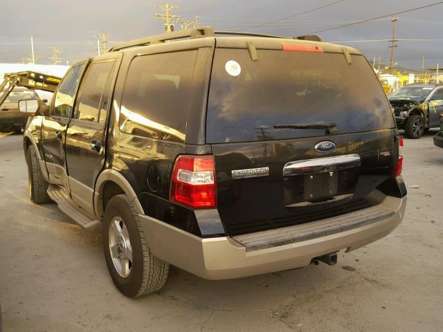 1FMFU17528LA46702 - 2008 FORD EXPEDITION BLACK photo 3