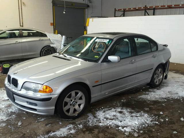 WBAAV33431FU84683 - 2001 BMW 325 I SILVER photo 2