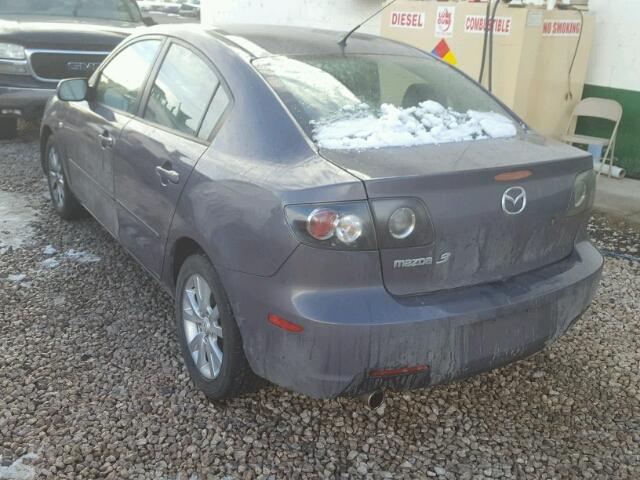 JM1BK32F071711496 - 2007 MAZDA 3 I GRAY photo 3
