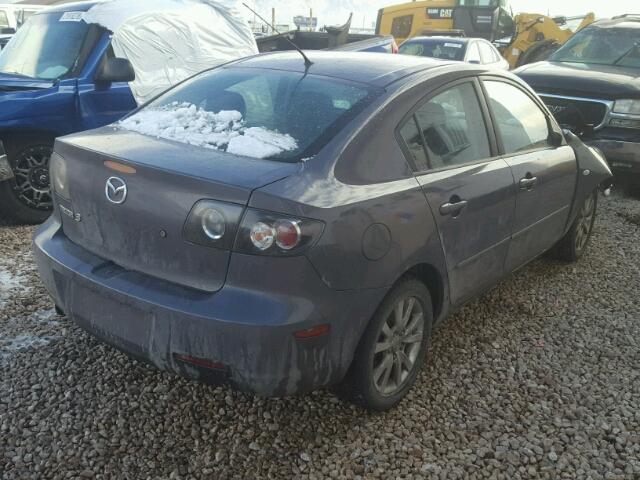 JM1BK32F071711496 - 2007 MAZDA 3 I GRAY photo 4