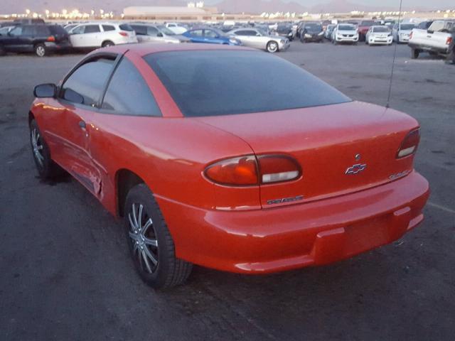 1G1JC1243V7174475 - 1997 CHEVROLET CAVALIER B RED photo 3