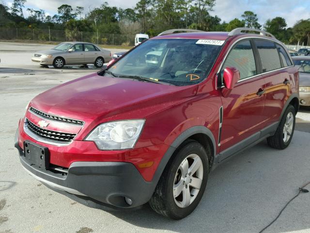 3GNAL2EK3CS566272 - 2012 CHEVROLET CAPTIVA SP RED photo 2