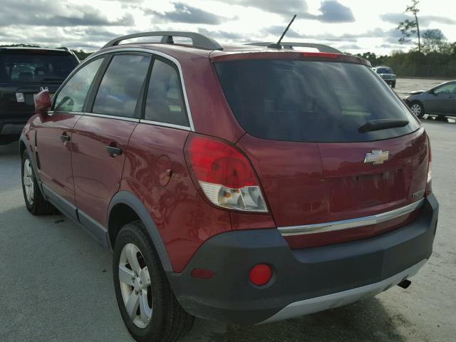 3GNAL2EK3CS566272 - 2012 CHEVROLET CAPTIVA SP RED photo 3