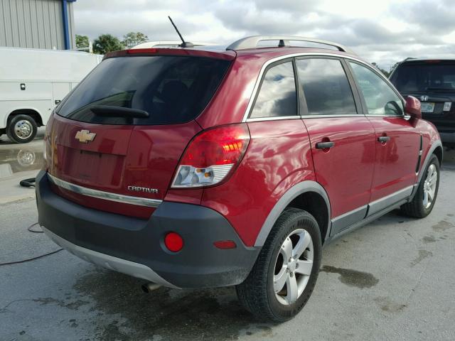 3GNAL2EK3CS566272 - 2012 CHEVROLET CAPTIVA SP RED photo 4