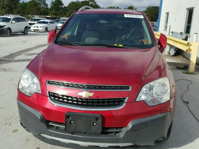 3GNAL2EK3CS566272 - 2012 CHEVROLET CAPTIVA SP RED photo 9