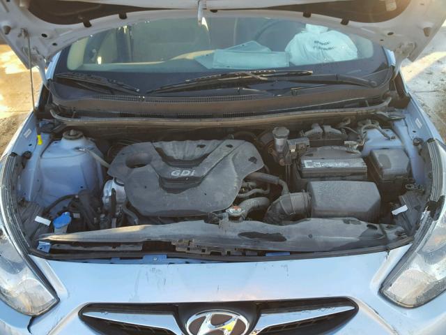 KMHCT4AEXDU518309 - 2013 HYUNDAI ACCENT GLS BLUE photo 7