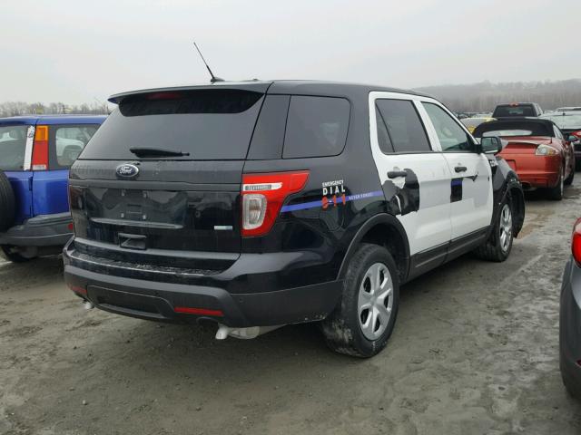 1FM5K8AR0EGC61117 - 2014 FORD EXPLORER BLACK photo 4