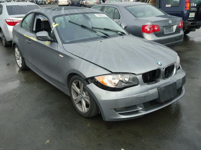 WBAUP9C55BVL90461 - 2011 BMW 128 I GRAY photo 1