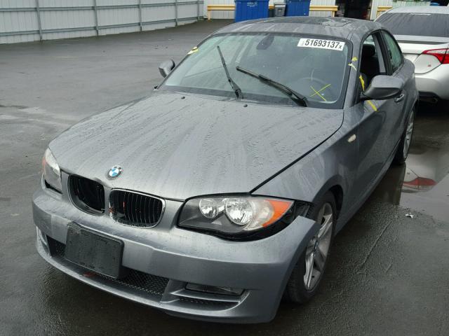 WBAUP9C55BVL90461 - 2011 BMW 128 I GRAY photo 2