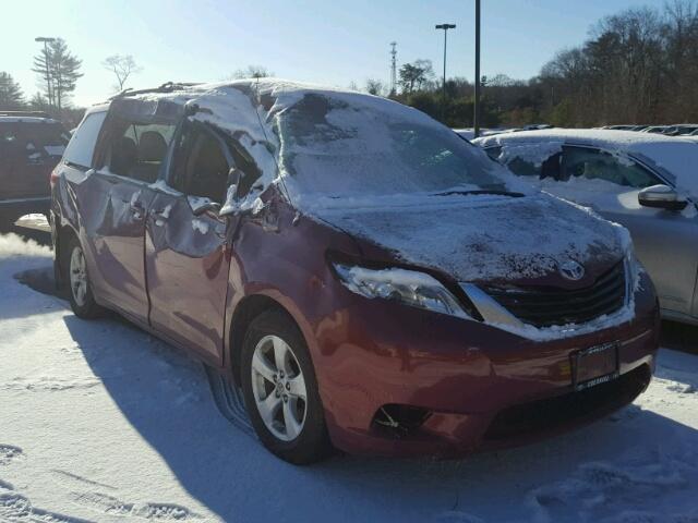 5TDKK3DC8CS249723 - 2012 TOYOTA SIENNA LE RED photo 1