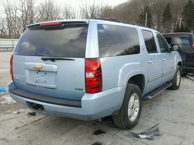 1GNSKJE34BR302862 - 2011 CHEVROLET SUBURBAN K BLUE photo 4