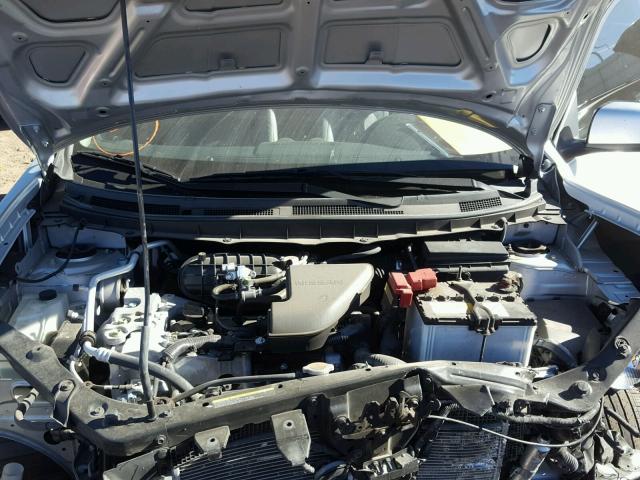 JN8AS5MT0DW022488 - 2013 NISSAN ROGUE S SILVER photo 7