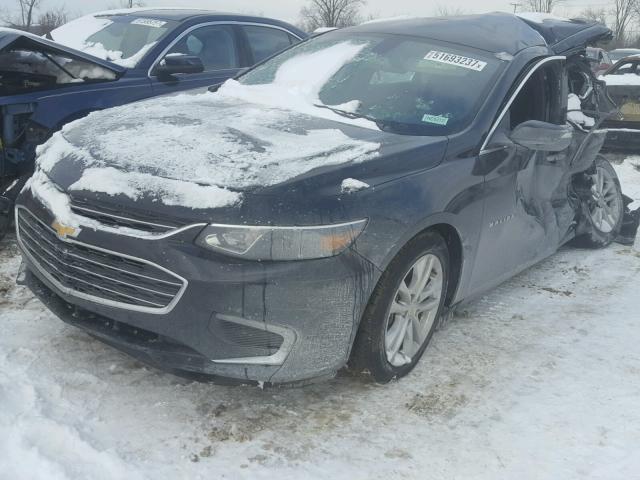 1G1ZD5ST5JF136020 - 2018 CHEVROLET MALIBU LT BLACK photo 2