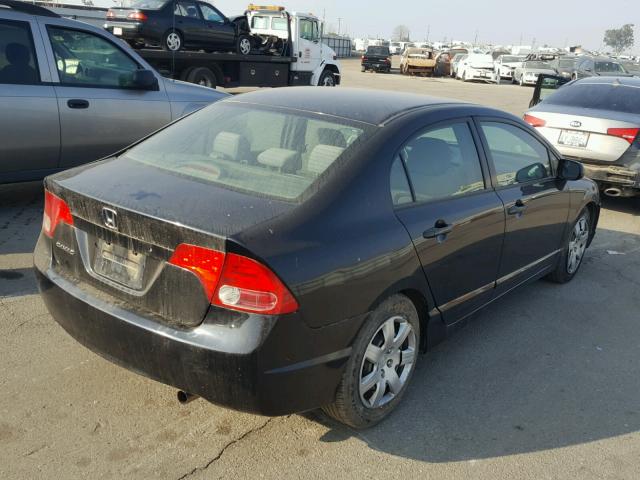 JHMFA16567S000842 - 2007 HONDA CIVIC LX BLACK photo 4