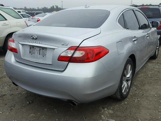 JN1BY1AP9CM332439 - 2012 INFINITI M37 SILVER photo 4