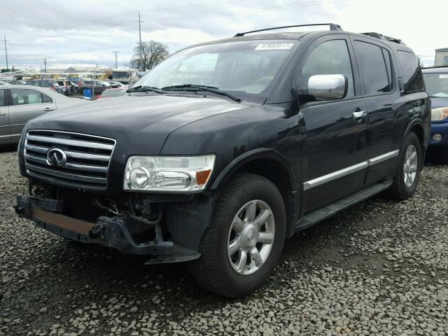 5N3AA08C26N813211 - 2006 INFINITI QX56 BLACK photo 2