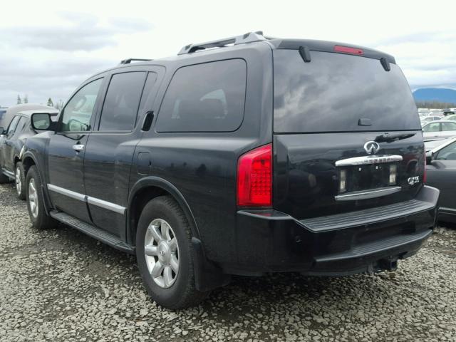 5N3AA08C26N813211 - 2006 INFINITI QX56 BLACK photo 3