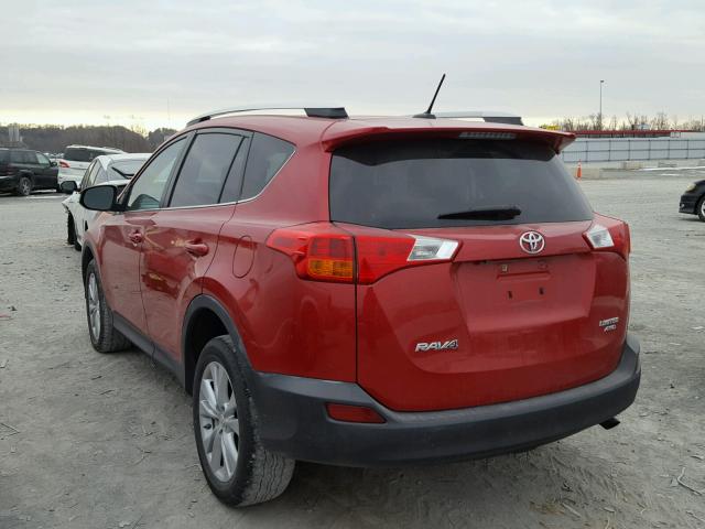 2T3DFREV1EW154213 - 2014 TOYOTA RAV4 LIMIT RED photo 3