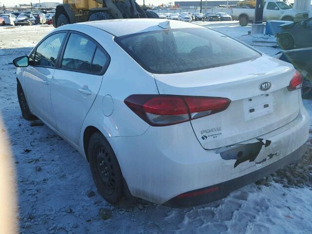 3KPFL4A77HE096300 - 2017 KIA FORTE LX WHITE photo 3