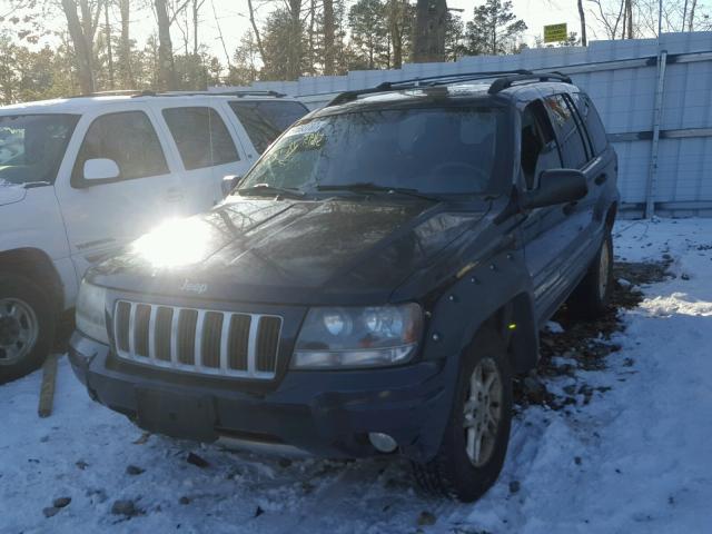 1J4GW48N84C240741 - 2004 JEEP GRAND CHER BLUE photo 9