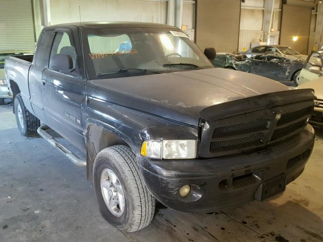 3B7HF13Z31M536022 - 2001 DODGE RAM 1500 BLACK photo 1