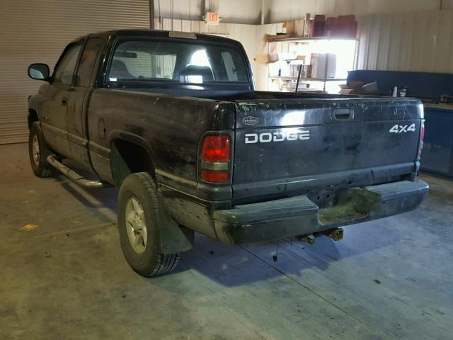 3B7HF13Z31M536022 - 2001 DODGE RAM 1500 BLACK photo 3