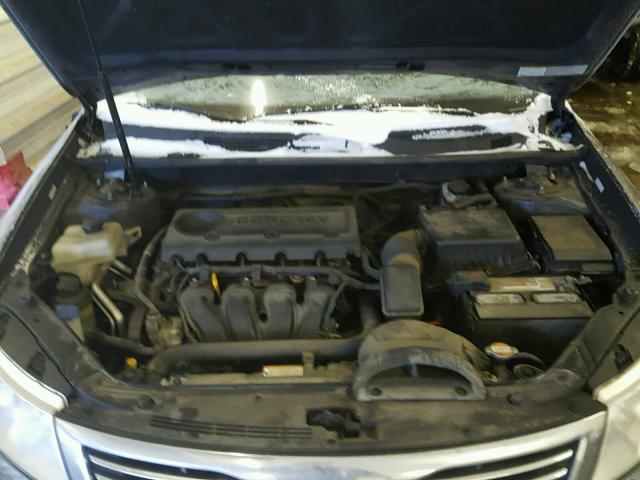 KNAGE228795318094 - 2009 KIA OPTIMA CHARCOAL photo 7