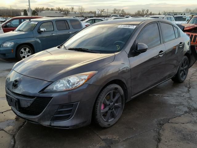 JM1BL1SF0A1162181 - 2010 MAZDA 3 I GRAY photo 2