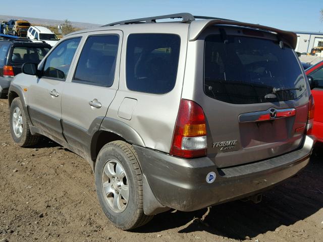 4F2CU08142KM56122 - 2002 MAZDA TRIBUTE LX TAN photo 3