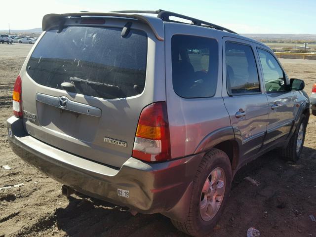 4F2CU08142KM56122 - 2002 MAZDA TRIBUTE LX TAN photo 4