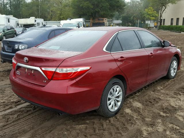 4T1BF1FK7HU792783 - 2017 TOYOTA CAMRY LE MAROON photo 4