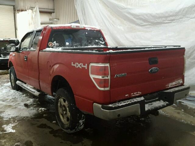 1FTFX1EV3AFD82930 - 2010 FORD F150 SUPER RED photo 3