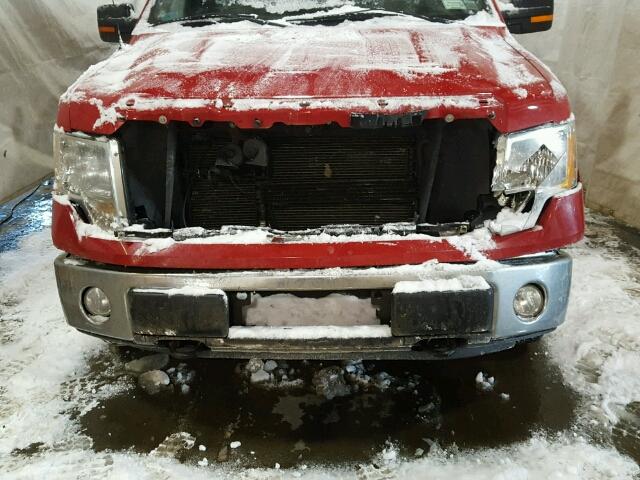 1FTFX1EV3AFD82930 - 2010 FORD F150 SUPER RED photo 9