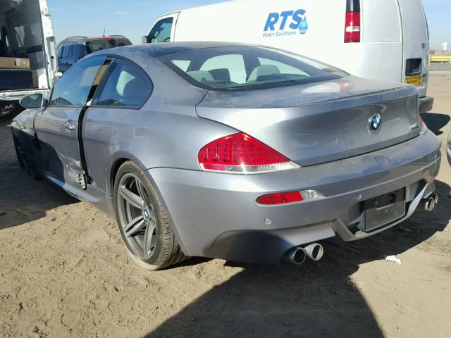 WBSEH93466B797393 - 2006 BMW M6 GRAY photo 3