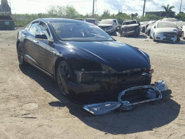 5YJSA1H16EFP32005 - 2014 TESLA MODEL S BLUE photo 1