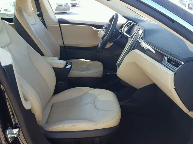 5YJSA1H16EFP32005 - 2014 TESLA MODEL S BLUE photo 5