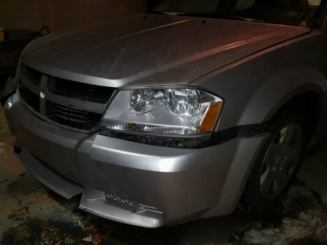 1B3LC46K78N612233 - 2008 DODGE AVENGER SE SILVER photo 9