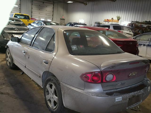 1G1JF52F047132358 - 2004 CHEVROLET CAVALIER L BEIGE photo 3