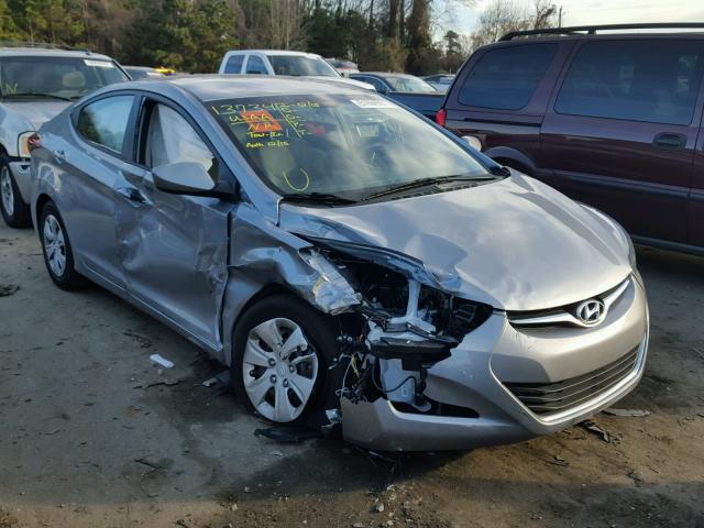 5NPDH4AE1GH761175 - 2016 HYUNDAI ELANTRA SE GREEN photo 1