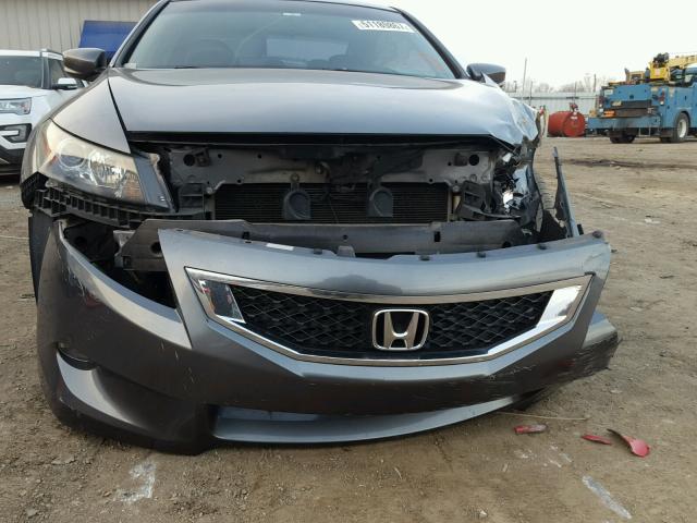 1HGCS2A88AA007041 - 2010 HONDA ACCORD EXL GRAY photo 9