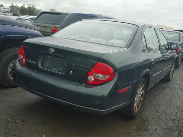 JN1CA31D6YT547512 - 2000 NISSAN MAXIMA GLE GREEN photo 4