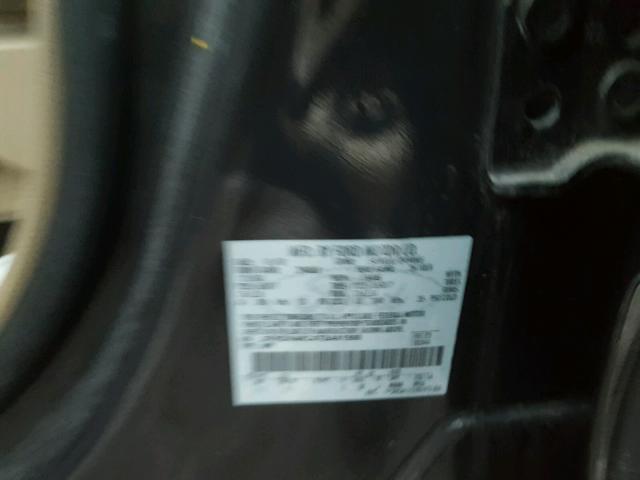 2FMDK46C47BA61568 - 2007 FORD EDGE SE CHARCOAL photo 10