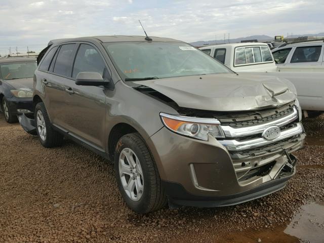 2FMDK3JCXEBA18609 - 2014 FORD EDGE SEL GRAY photo 1