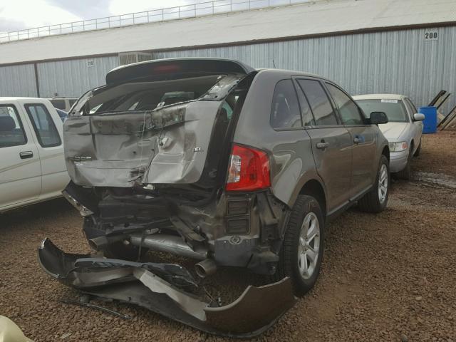 2FMDK3JCXEBA18609 - 2014 FORD EDGE SEL GRAY photo 4