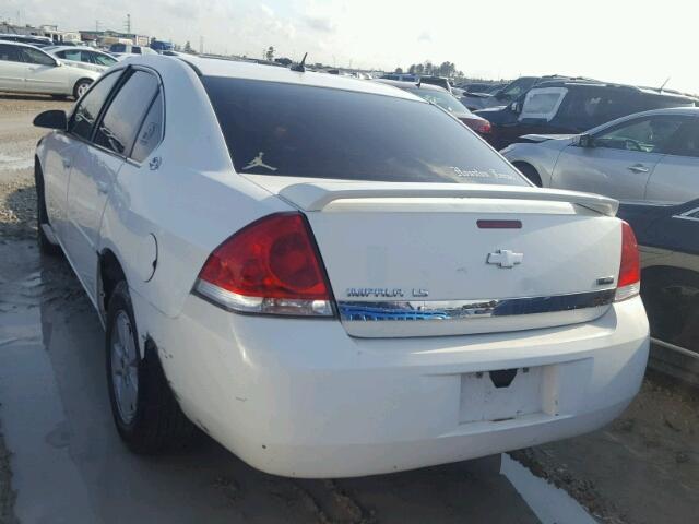 2G1WB55K279245192 - 2007 CHEVROLET IMPALA LS WHITE photo 3