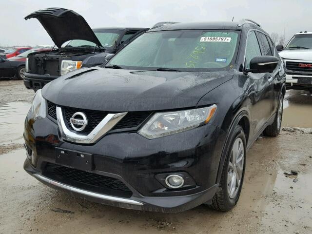 5N1AT2MT3EC774479 - 2014 NISSAN ROGUE S BLACK photo 2