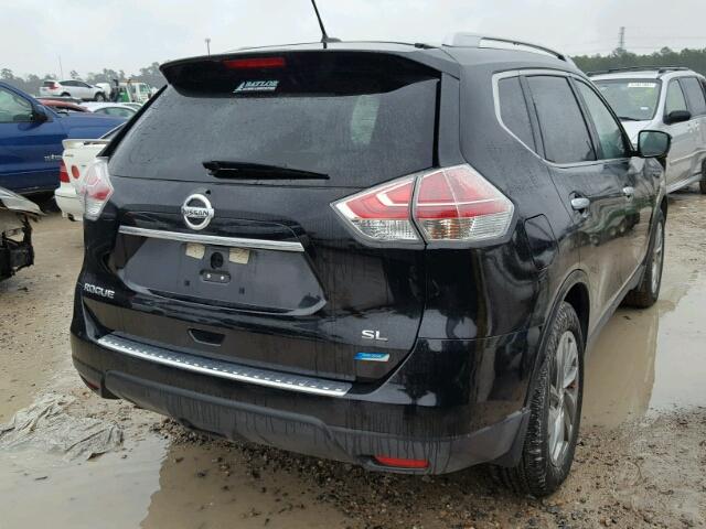 5N1AT2MT3EC774479 - 2014 NISSAN ROGUE S BLACK photo 4