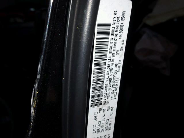 1C4PJMAK1CW196275 - 2012 JEEP LIBERTY SP BLACK photo 10